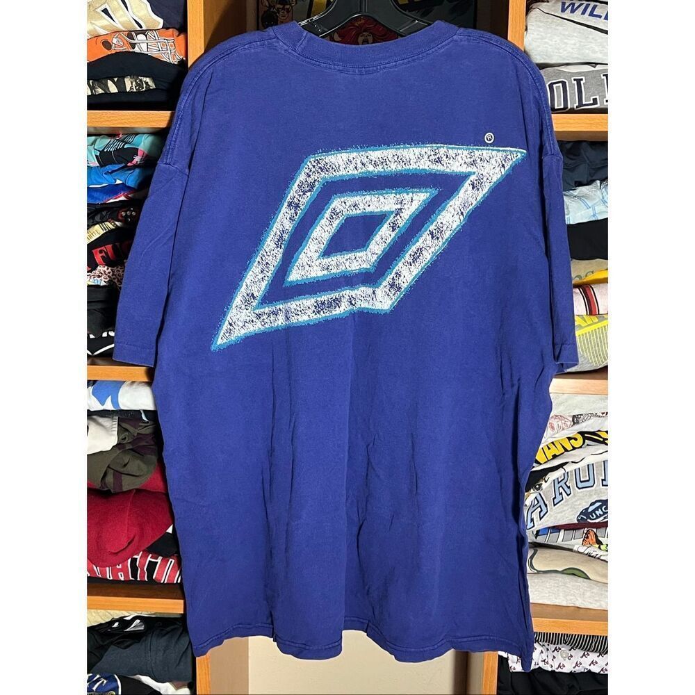 Vintage 90s Umbro Logo Purple Single Stitch Tee